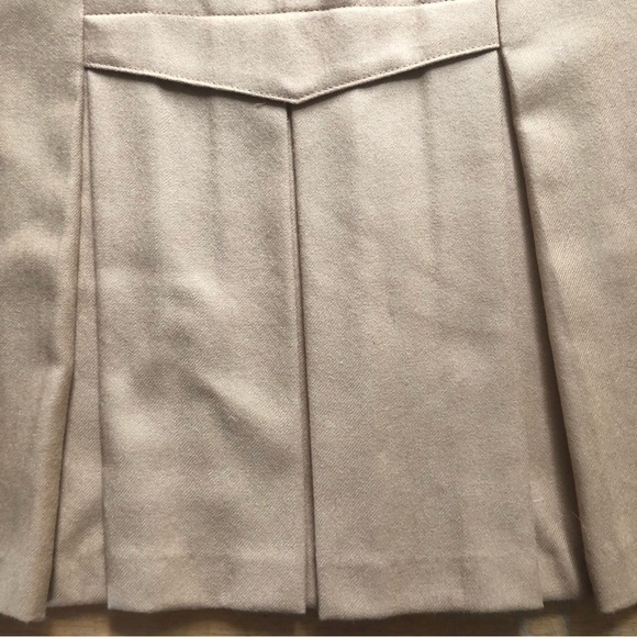 VINTAGE Virgin Wool Dainty Midi Skirt XS - Picture 4 of 4